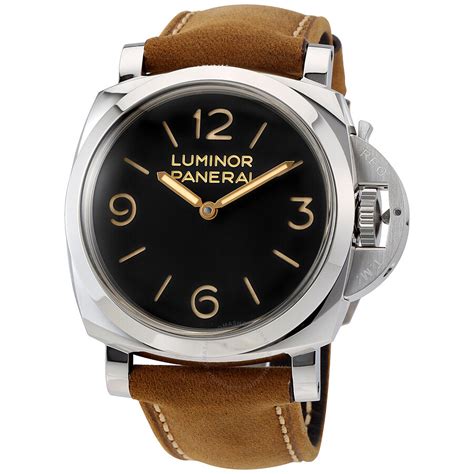 genuine panerai black leather|panerai pam click release.